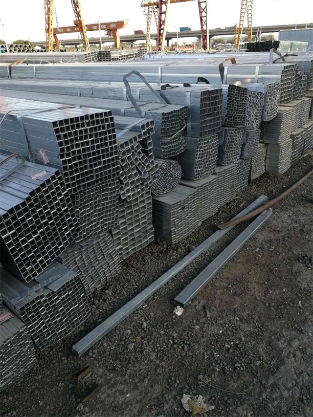 Q235B热浸路南路南路南镀锌无缝方矩管 钢结构专用管材